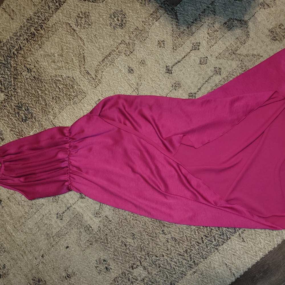 Elegant Pink Halter Dress